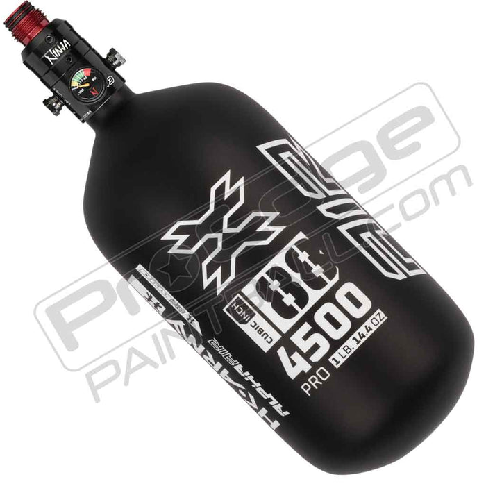 HK Army Alpha Air Carbon Fiber Tank - Choose Regulator - 88 4500 - Shadow - Black/White