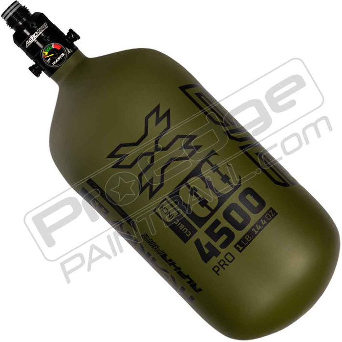 HK Army Alpha Air Carbon Fiber Tank - Choose Regulator - 88 4500 - Striker - Olive/Black