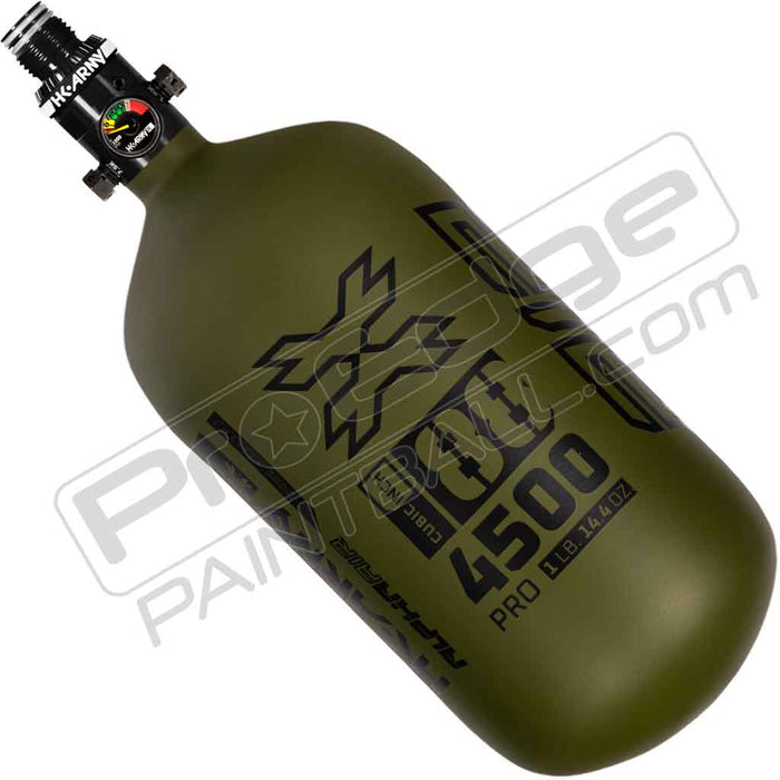 HK Army Alpha Air Carbon Fiber Tank - Choose Regulator - 88 4500 - Striker - Olive/Black