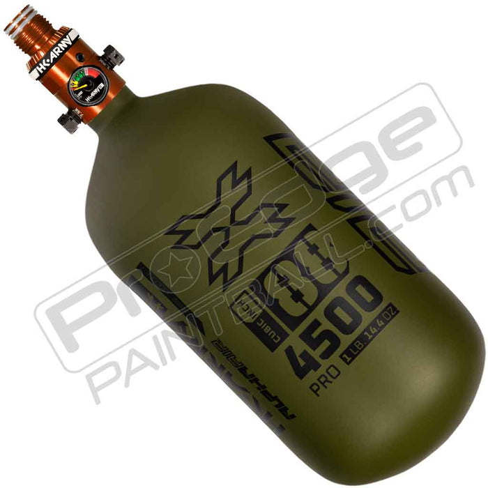 HK Army Alpha Air Carbon Fiber Tank - Choose Regulator - 88 4500 - Striker - Olive/Black