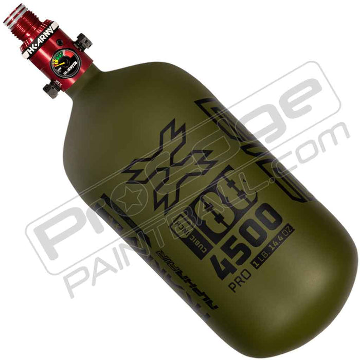 HK Army Alpha Air Carbon Fiber Tank - Choose Regulator - 88 4500 - Striker - Olive/Black