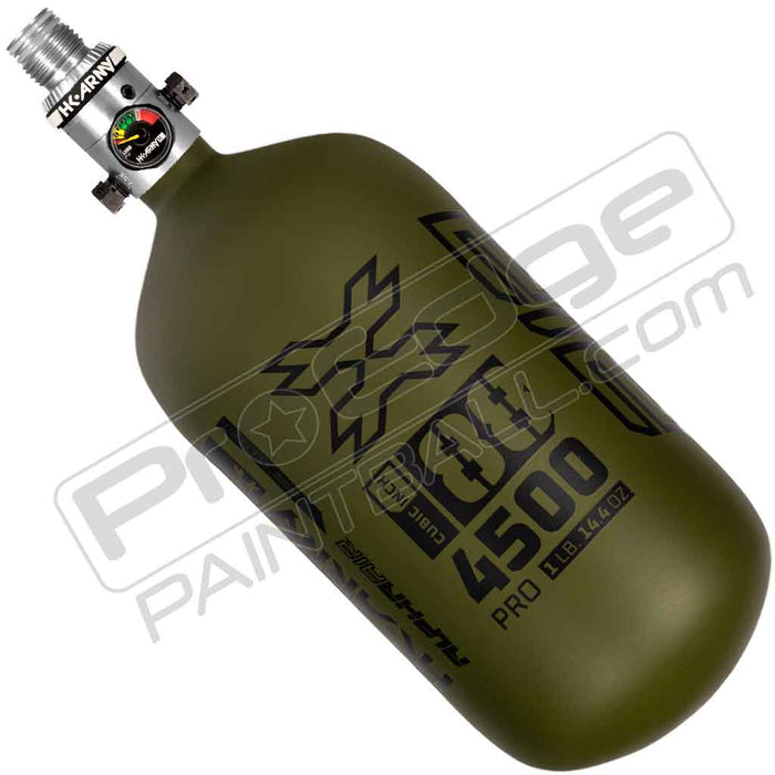 HK Army Alpha Air Carbon Fiber Tank - Choose Regulator - 88 4500 - Striker - Olive/Black