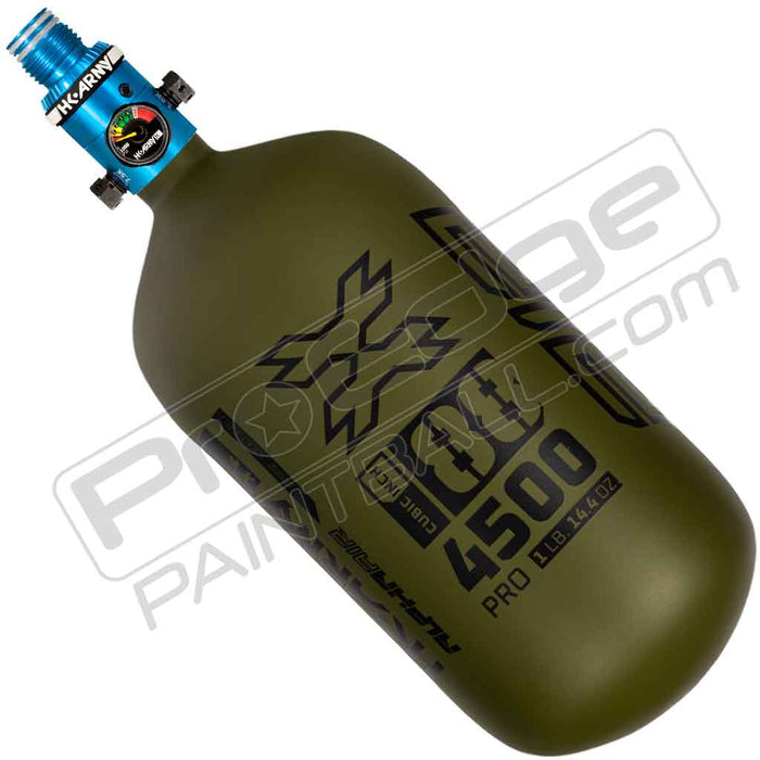 HK Army Alpha Air Carbon Fiber Tank - Choose Regulator - 88 4500 - Striker - Olive/Black