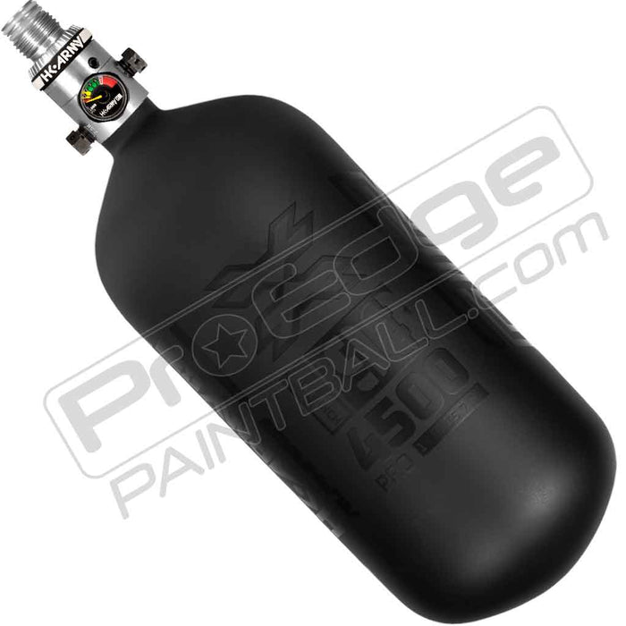 HK Army Alpha Air Carbon Fiber Tank - Choose Regulator - 98 4500 - Void - Black/Black