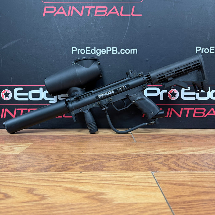 Pre Owned - Tippmann A5 w/ Flatline Barrel - Black