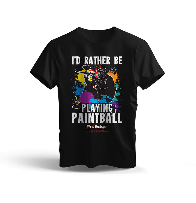 I'd Rather Be Playing Paintball T Shirt