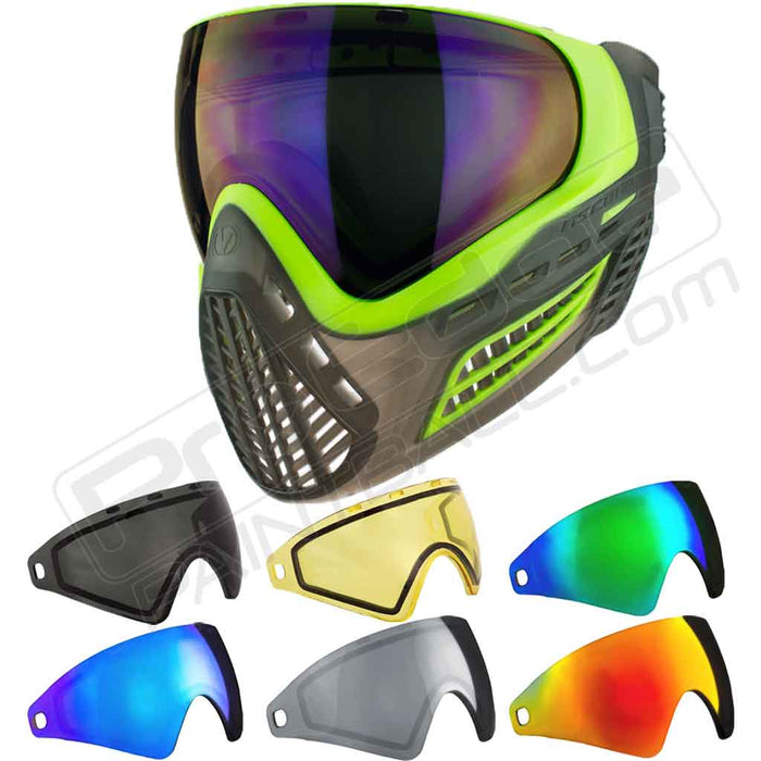 Virtue VIO Ascend Paintball Mask - Black Acid SE - Choose Lens Color (SKU 16441)