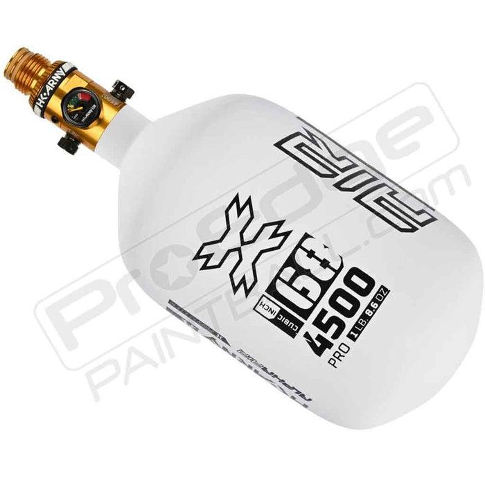 HK Army Alpha Air Carbon Fiber Tank - Choose Regulator - 68 4500 - Blizzard - White/Black