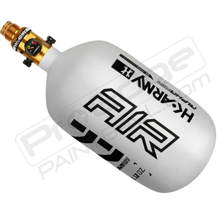 HK Army Alpha Air Carbon Fiber Tank - Choose Regulator - 77 4500 - Blizzard - White/Black