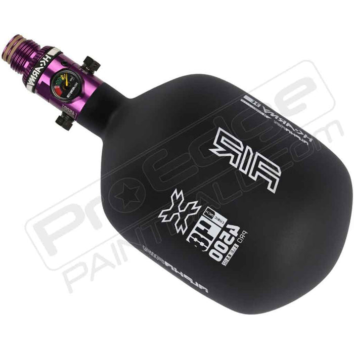 HK Army Alpha Air Carbon Fiber Tank - Choose Regulator - 48 4500 - Shadow - Black/White