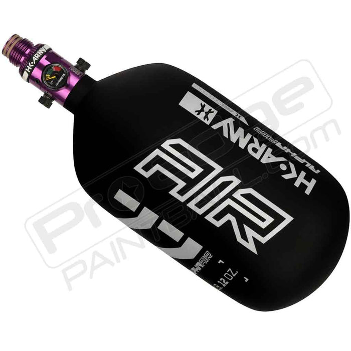 HK Army Alpha Air Carbon Fiber Tank - Choose Regulator - 77 4500 - Shadow - Black/White