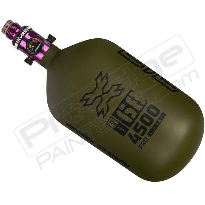 HK Army Alpha Air Carbon Fiber Tank - Choose Regulator - 68 4500 - Striker - Olive/Black