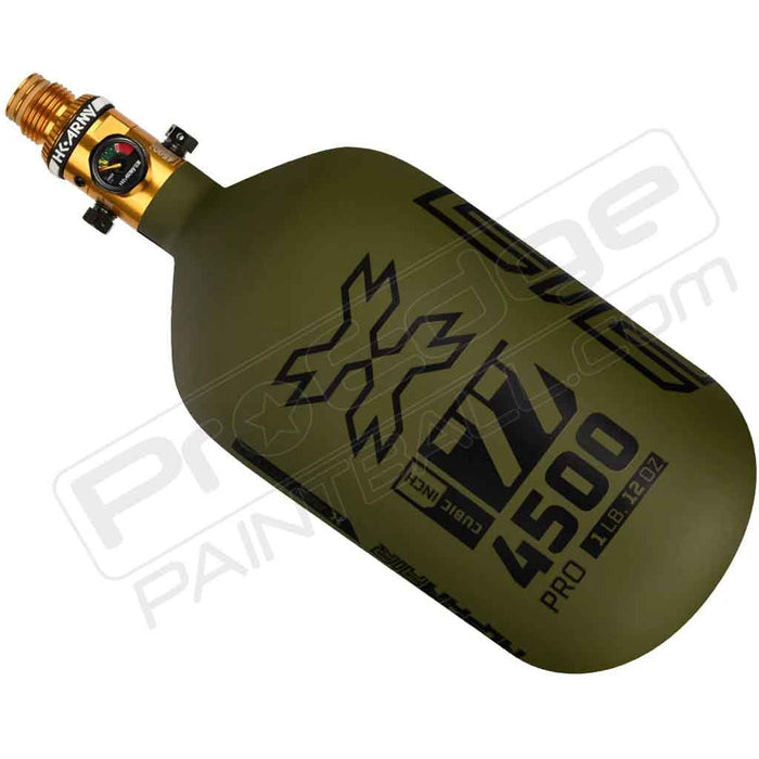 HK Army Alpha Air Carbon Fiber Tank - Choose Regulator - 77 4500 - Striker - Olive/Black