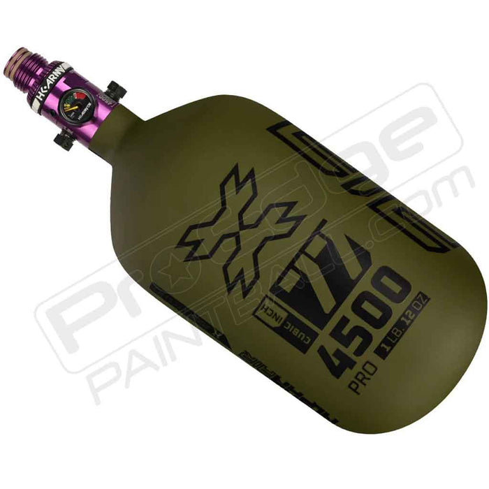 HK Army Alpha Air Carbon Fiber Tank - Choose Regulator - 77 4500 - Striker - Olive/Black