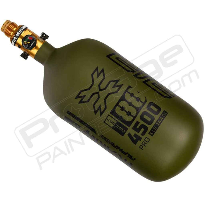 HK Army Alpha Air Carbon Fiber Tank - Choose Regulator - 88 4500 - Striker - Olive/Black