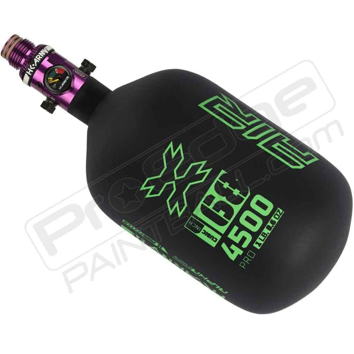 HK Army Alpha Air Carbon Fiber Tank - Choose Regulator - 68 4500 - Surge - Black/Neon Green