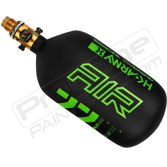 HK Army Alpha Air Carbon Fiber Tank - Choose Regulator - 77 4500 - Surge - Black/Neon Green