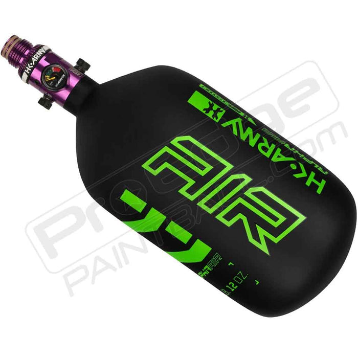 HK Army Alpha Air Carbon Fiber Tank - Choose Regulator - 77 4500 - Surge - Black/Neon Green