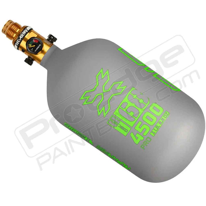 HK Army Alpha Air Carbon Fiber Tank - Choose Regulator - 68 4500 - Toxic - Grey/Lime