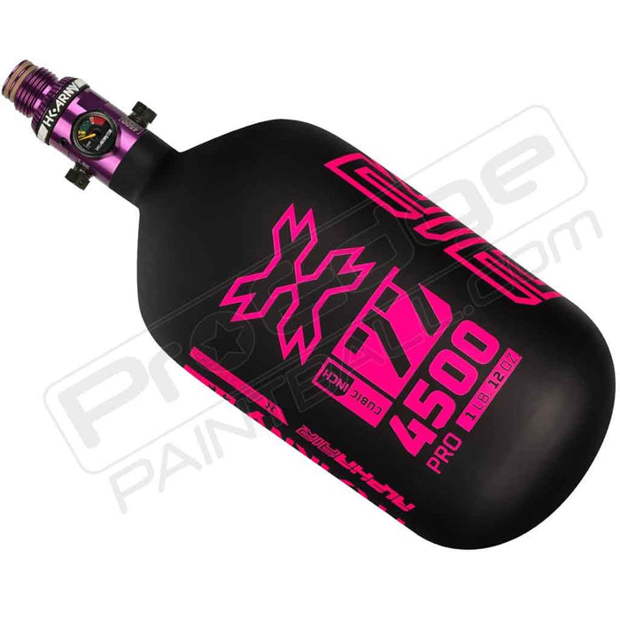 HK Army Alpha Air Carbon Fiber Tank - Choose Regulator - 77 4500 - Viper - Black/Pink