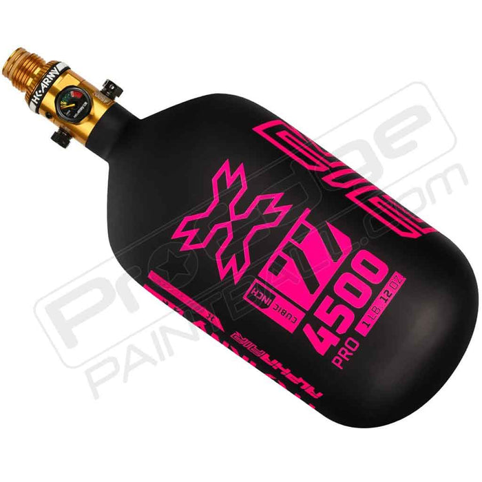 HK Army Alpha Air Carbon Fiber Tank - Choose Regulator - 77 4500 - Viper - Black/Pink