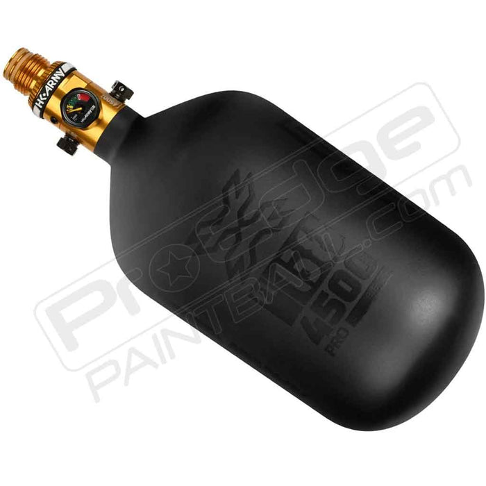 HK Army Alpha Air Carbon Fiber Tank - Choose Regulator - 68 4500 - Void- Black/Black