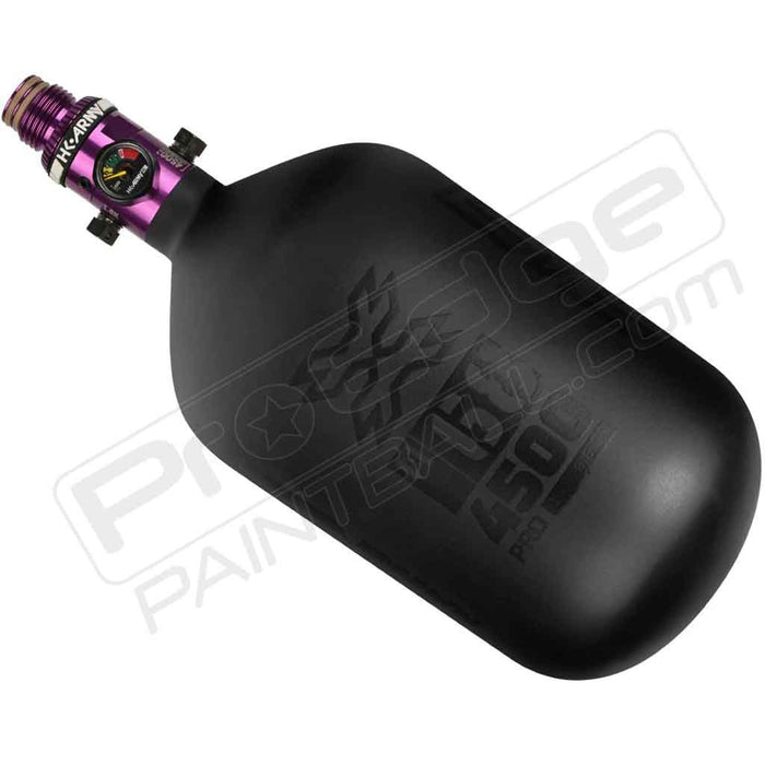 HK Army Alpha Air Carbon Fiber Tank - Choose Regulator - 68 4500 - Void- Black/Black