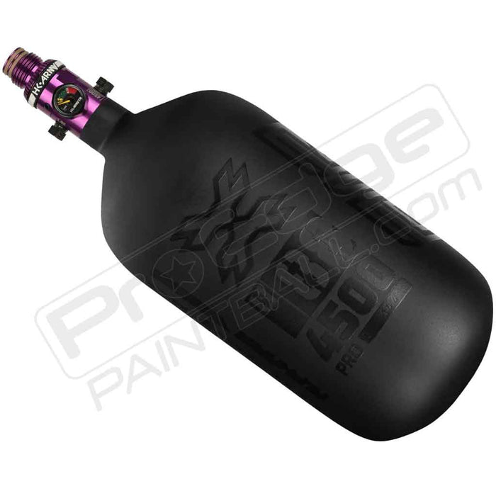 HK Army Alpha Air Carbon Fiber Tank - Choose Regulator - 88 4500 - Void - Black/Black