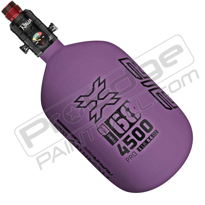 HK Army Alpha Air Carbon Fiber Tank - Choose Regulator - 68 4500 - Haze - Purple/Black