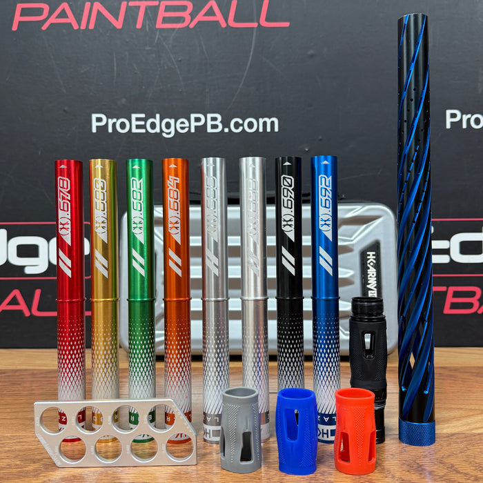Pre Owned - HK Army LAZR Orbit Elite Barrel Kit 14" - Blue Black - Cocker Threads