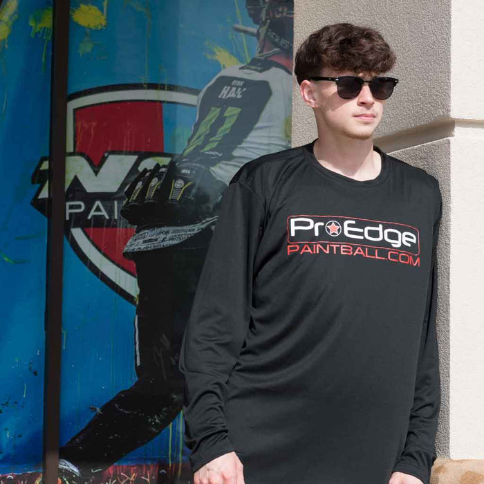 Pro Edge Logo Black // Dri-Fit Performance Long Sleeve