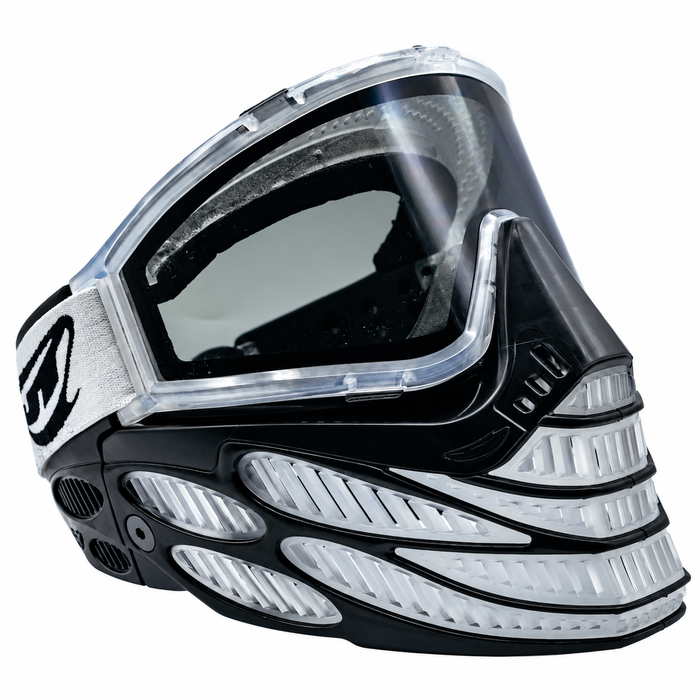 JT Flex 9 Paintball Mask - Black Clear - Choose Lens Color