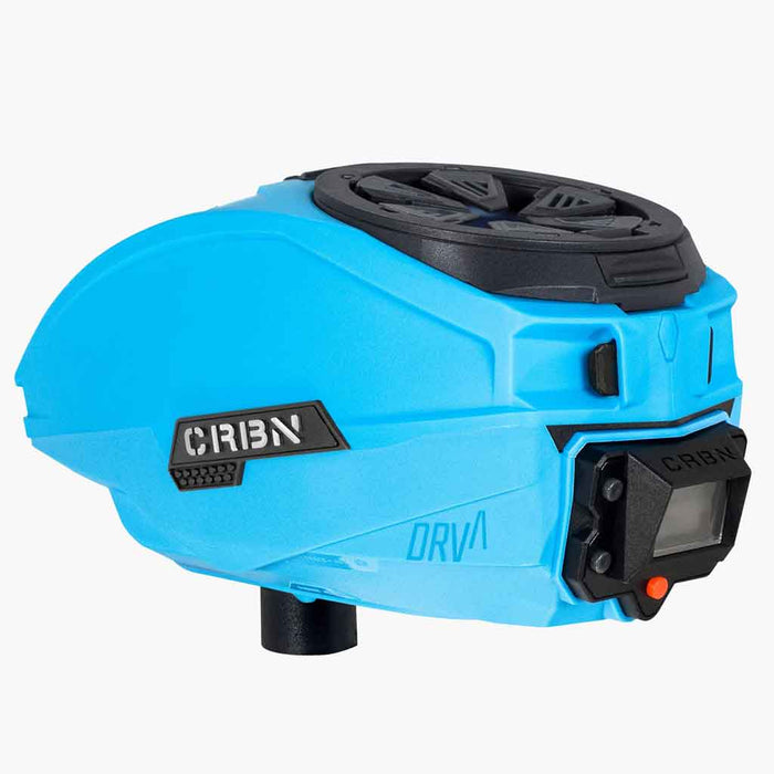 Carbon DRV Paintball Hopper - Cyan