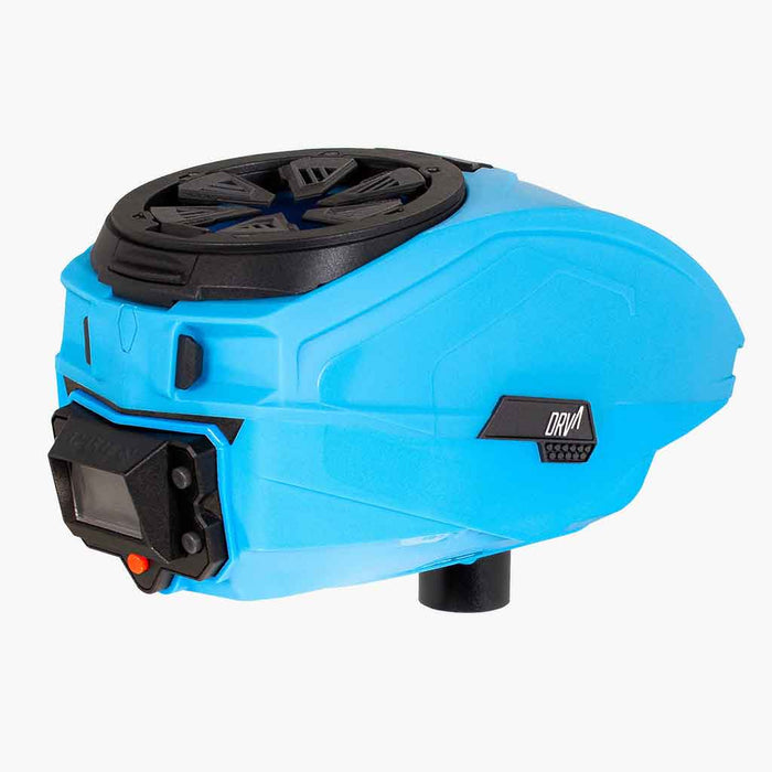 Carbon DRV Paintball Hopper - Cyan