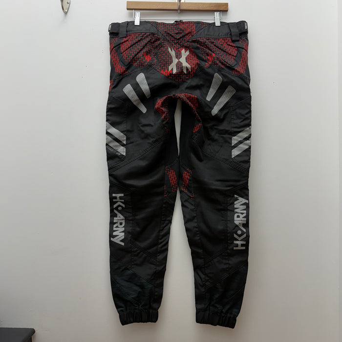 Pre Owned -HK Army Freeline Pants - Black Red - Large