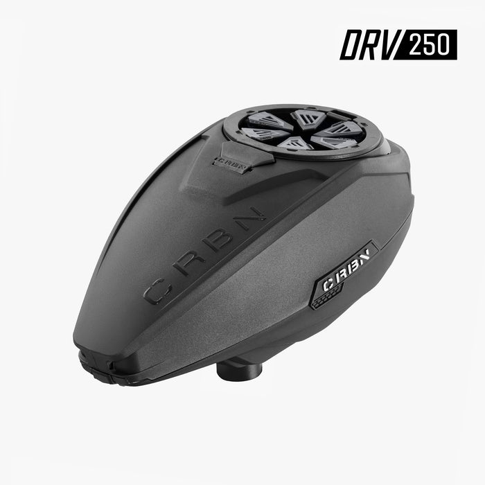 Carbon DRV 250 "High Capacity" Paintball Hopper - Black
