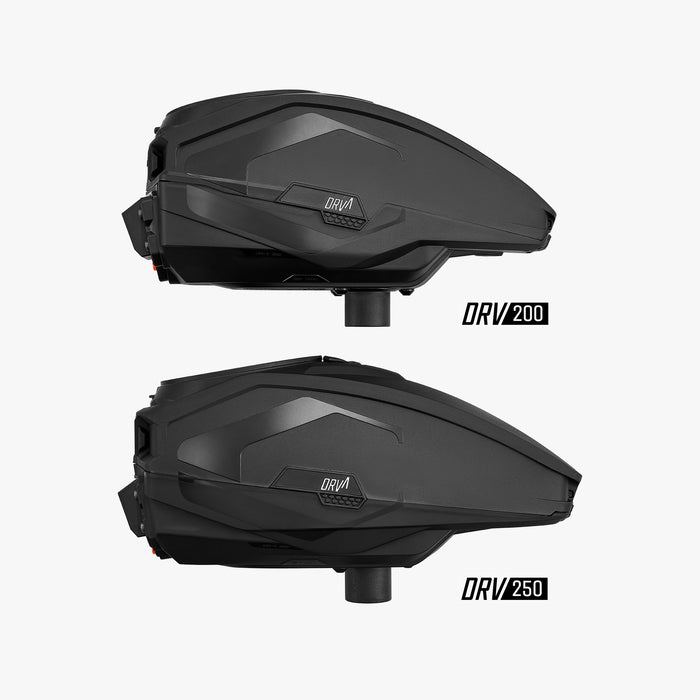 Carbon DRV 250 "High Capacity" Paintball Hopper - Black