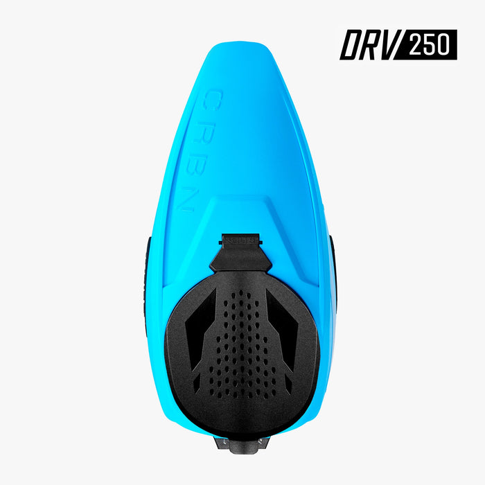 Carbon DRV 250 "High Capacity" Paintball Hopper - Cyan