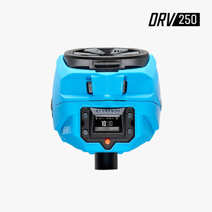 Carbon DRV 250 "High Capacity" Paintball Hopper - Cyan