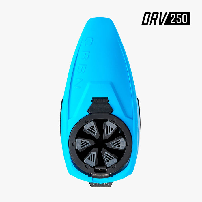 Carbon DRV 250 "High Capacity" Paintball Hopper - Cyan