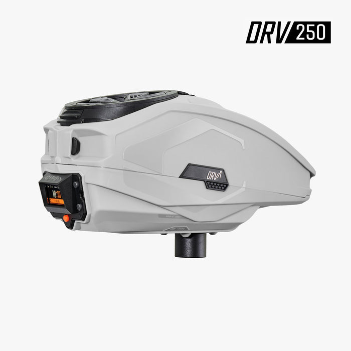 Carbon DRV 250 "High Capacity" Paintball Hopper - Gray