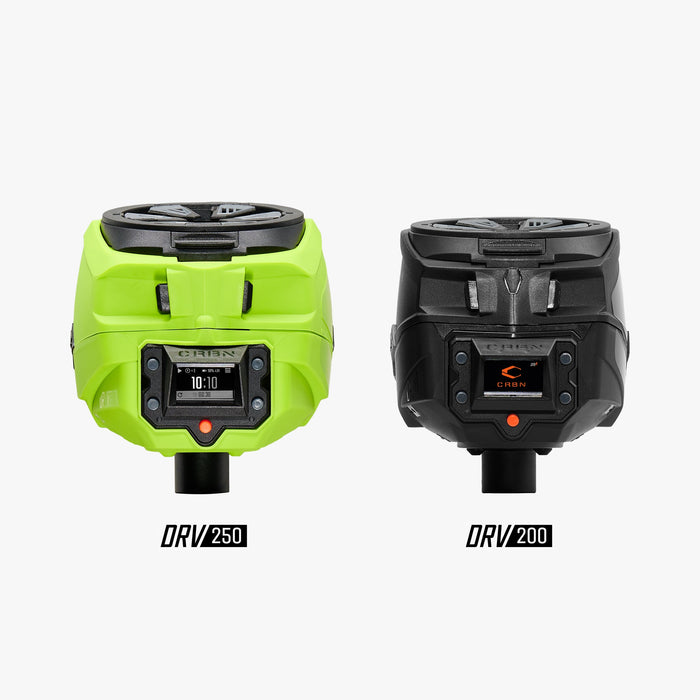 Carbon DRV 250 "High Capacity" Paintball Hopper - Lime
