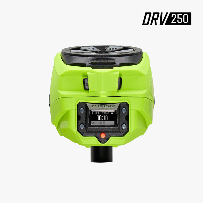 Carbon DRV 250 "High Capacity" Paintball Hopper - Lime