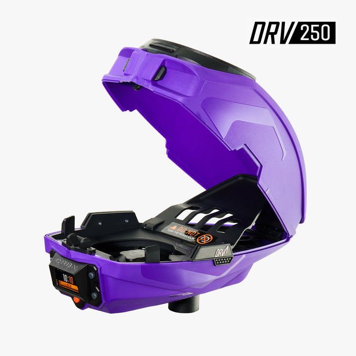 Carbon DRV 250 "High Capacity" Paintball Hopper - Purple