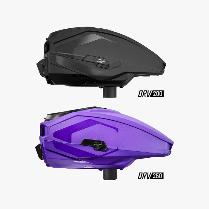 Carbon DRV 250 "High Capacity" Paintball Hopper - Purple