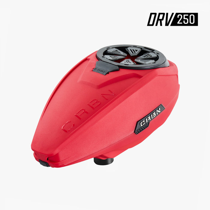Carbon DRV 250 "High Capacity" Paintball Hopper - Red