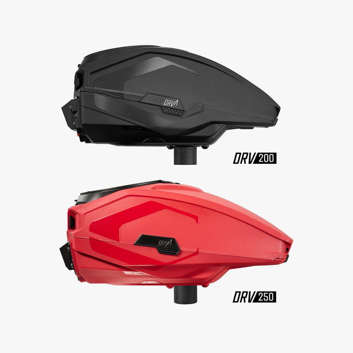 Carbon DRV 250 "High Capacity" Paintball Hopper - Red