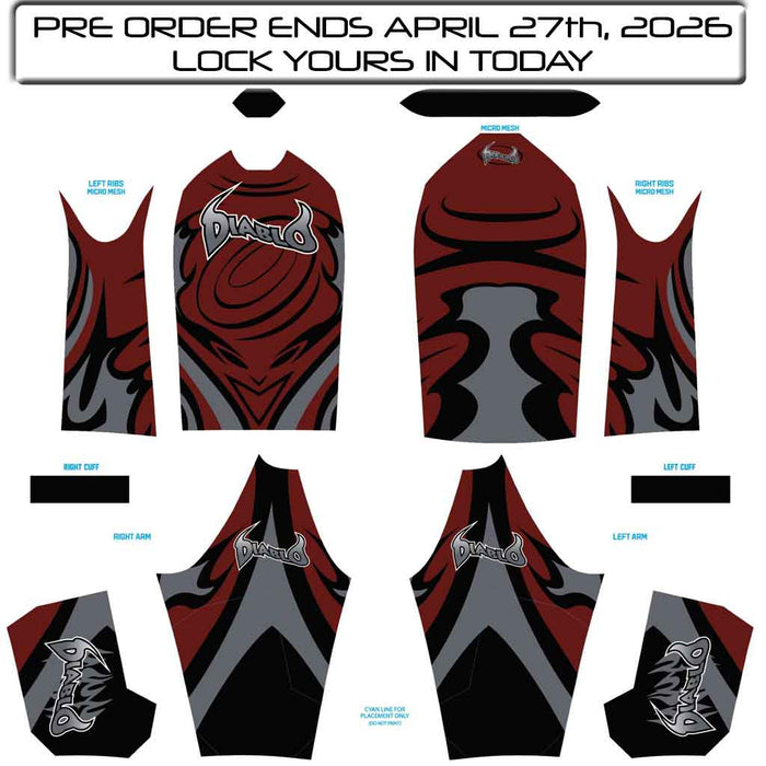 JT Contact 2.0 Jersey - Diablo - Crimson - PRE ORDER