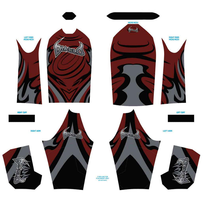 JT Contact 2.0 Jersey - Diablo - Crimson - PRE ORDER