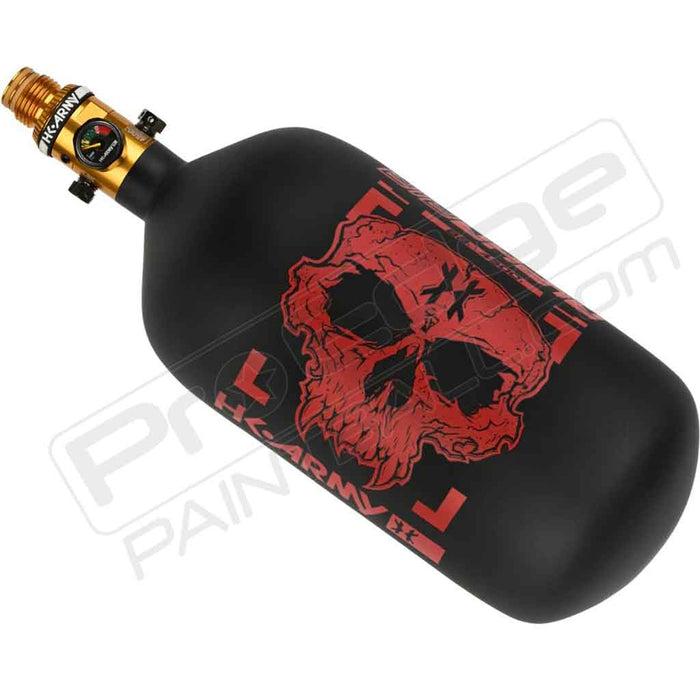 HK Army Alpha Air "Doom" Carbon Fiber Tank - Choose Regulator - 88 4500 - Scorch - Black/Red